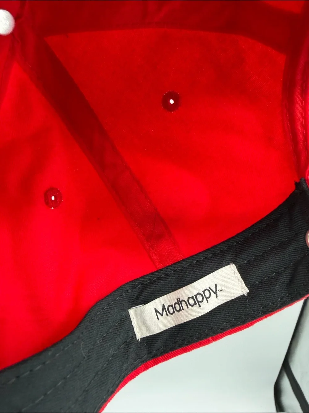 Madhappy Red Logo Baseball Hat One Size Adjustable